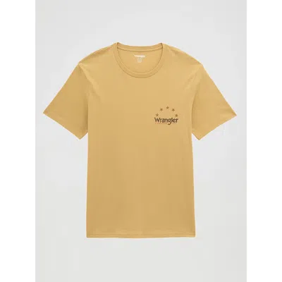 Wrangler High Desert Skull Graphic T-shirt In Curry Heather In Yellow