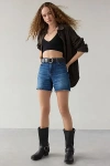 Wrangler High-rise Relaxed Denim Short In Samantha, Women's At Urban Outfitters
