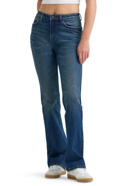 Wrangler High Waist Bootcut Jeans In Blue