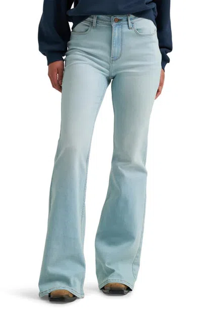 Wrangler High Waist Flare Jeans In Blue