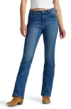 Wrangler High Waist Slim Bootcut Jeans In Blue