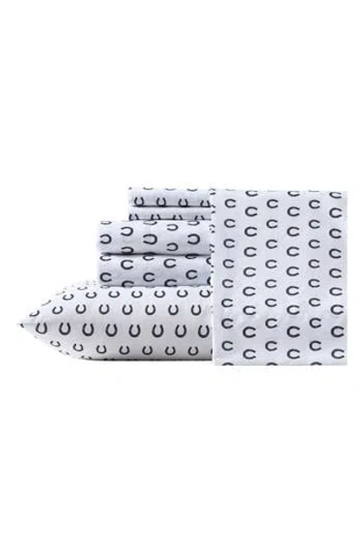 Wrangler Horseshoe Dots Ultra Soft Sheet Set In Navy