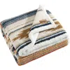 Wrangler Coyote Sands Sherpa Reversible Throw Blanket In Light Beige