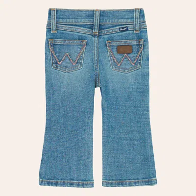 Wrangler Babies' Infant & Toddler Girls' Medium Wash Bootcut Jeans In Blue