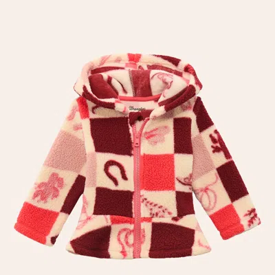 Wrangler Babies' Infant Girls' Pink Sherpa Jacket In Multi