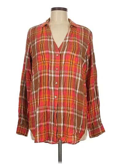 Pre-owned Wrangler Jeans Co 3/4 Sleeve Blouse In Orange