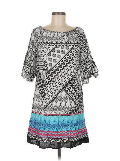 Pre-owned Wrangler Jeans Co 3/4 Sleeve Blouse In Silver