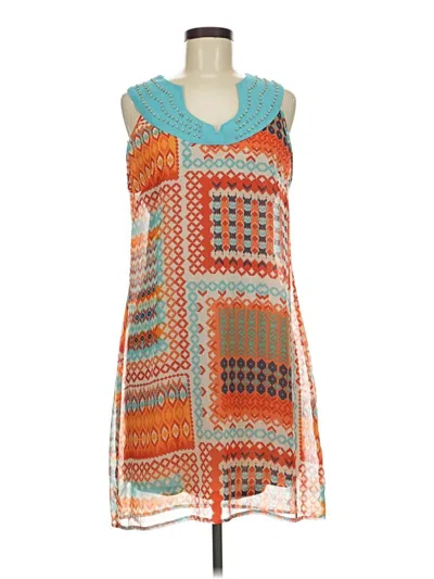 Pre-owned Wrangler Jeans Co Casual Dress In Orange