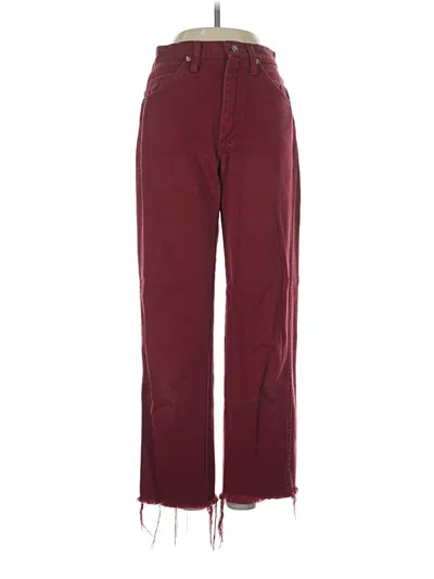 Pre-owned Wrangler Jeans Co Jeans In Burgundy
