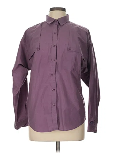 Pre-owned Wrangler Jeans Co Long Sleeve Blouse In Purple
