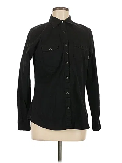 Pre-owned Wrangler Jeans Co Long Sleeve Button Down Shirt In Black