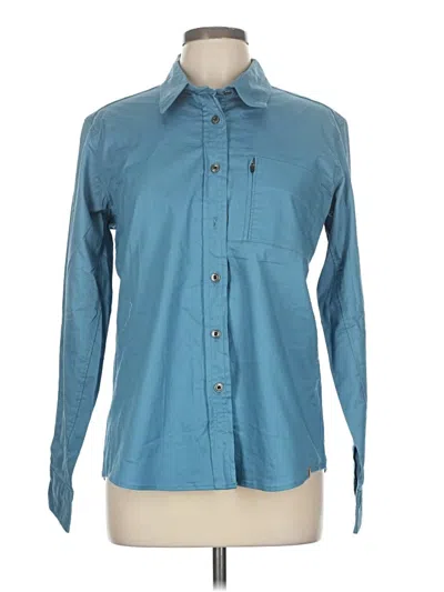 Pre-owned Wrangler Jeans Co Long Sleeve Button Down Shirt In Blue