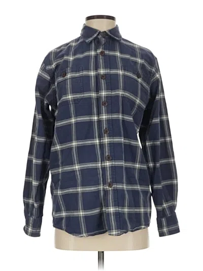 Pre-owned Wrangler Jeans Co Long Sleeve Button Down Shirt In Blue