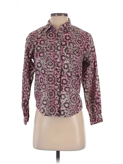 Pre-owned Wrangler Jeans Co Long Sleeve Button Down Shirt In Burgundy