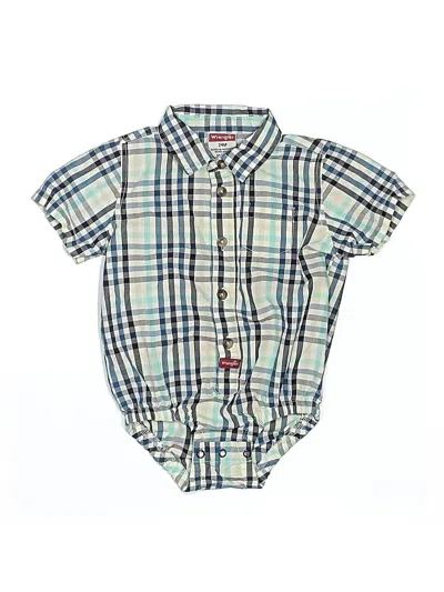 Pre-owned Wrangler Jeans Co Kids' Short Sleeve Onesie In Blue