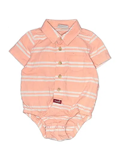 Pre-owned Wrangler Jeans Co Babies' Short Sleeve Onesie In Orange