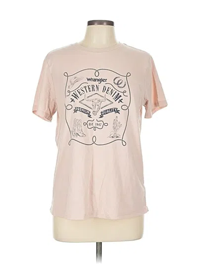 Pre-owned Wrangler Jeans Co Short Sleeve T-shirt In Pink