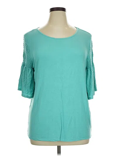 Pre-owned Wrangler Jeans Co Short Sleeve Top In Blue
