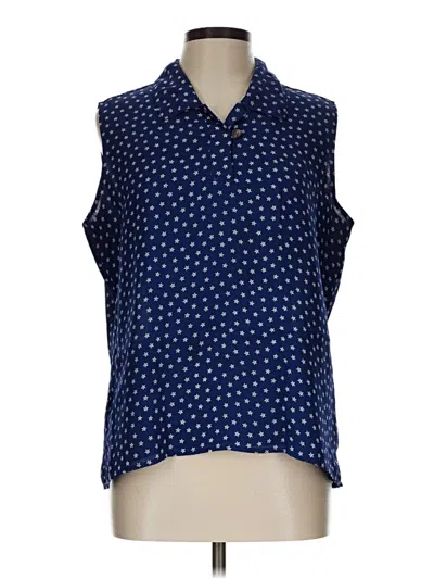 Pre-owned Wrangler Jeans Co Sleeveless Blouse In Blue