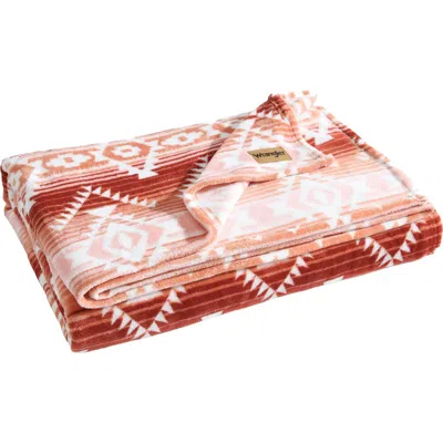 Wrangler Jericho Peach Throw Blanket In Orange