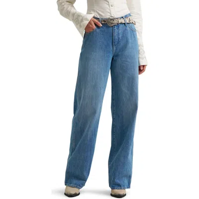 Wrangler Joey Wide Leg Jeans In Blue