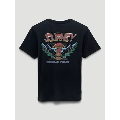 Wrangler Journey World Tour Back Graphic T-shirt In Washed Black