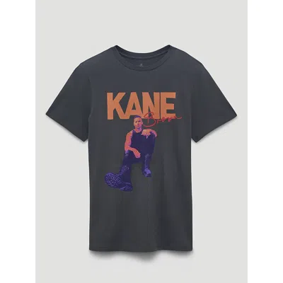 Wrangler Kane Brown Combat Boot Reg Fit Graphic Tee In Asphalt In Blue