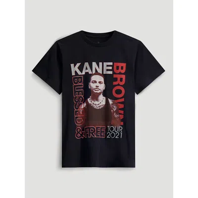Wrangler Kane Brown Tour 2021 Reg Fit Graphic Tee In Jet Black