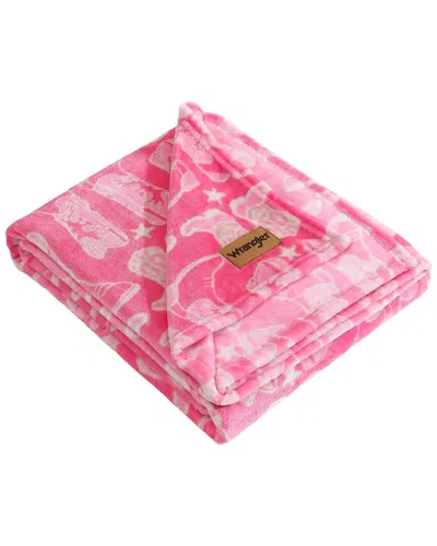 WRANGLER WRANGLER KNOCKIN BOOTS ULTRA SOFT PLUSH FLEECE-REVERSIBLE THROW BLANKET