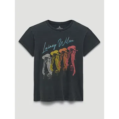 Wrangler Lainey Wilson Repeater Retro Reg Graphic Tee In Black Mineral Wash