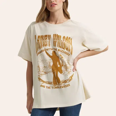 Wrangler Lainey Wilson X  Buzzards Oversized Tee In White