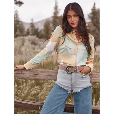 Wrangler Lainey Wilson X  Rainbow Lainey Snap Shirt In Rainbow In Multi
