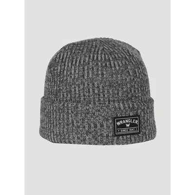 Wrangler ® Logo Beanie In Charcoal Heather In Gray
