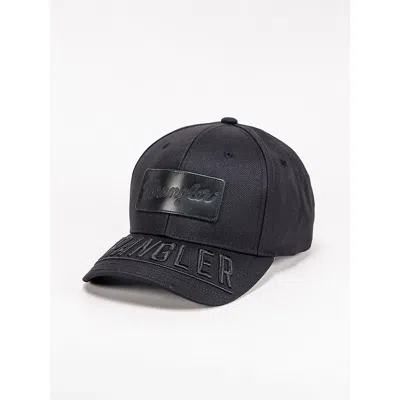 Wrangler Logo Patch And Bill Baseball Cap In Black