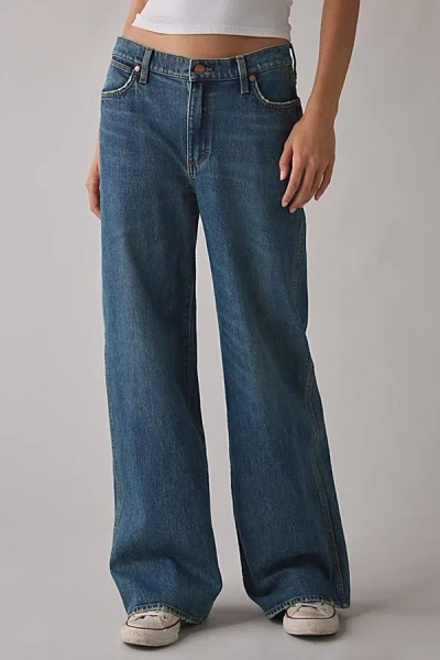 Wrangler Low-rise Baggy Jean In Stormy Indigo, Women's At Urban Outfitters In Blue