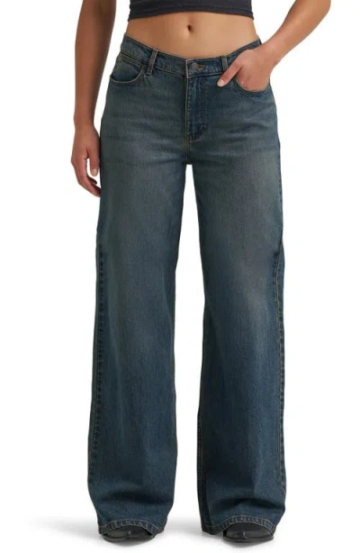 Wrangler Low Rise Baggy Wide Leg Jeans In Blue
