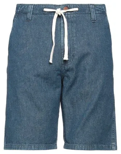 Wrangler Man Denim Shorts Blue Size 30 Cotton, Hemp