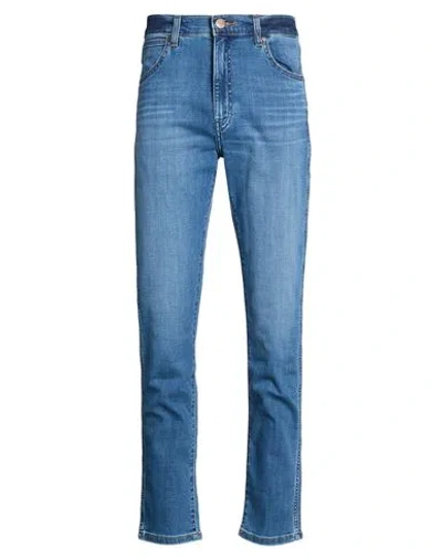 Wrangler Man Jeans Blue Size 29w-32l Cotton, Polyester, Elastane