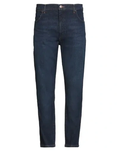 Wrangler Man Jeans Blue Size 33w-30l Cotton, Elastane