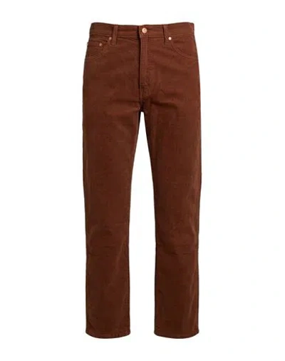 Wrangler Man Pants Brown Size 28 Cotton