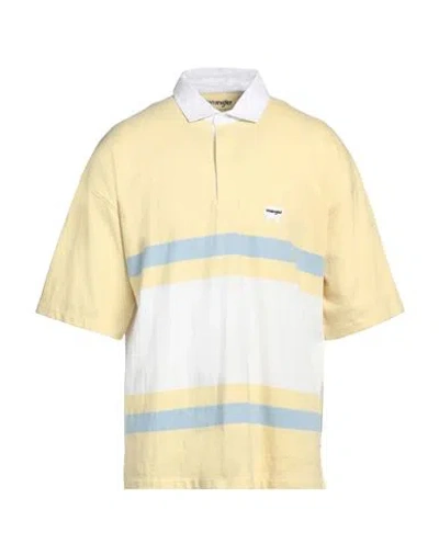 Wrangler Man Polo Shirt Yellow Size M Cotton