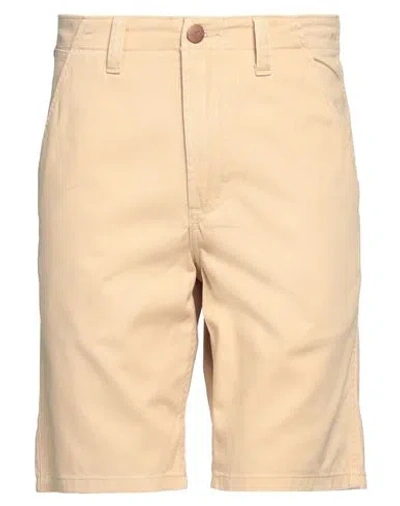 Wrangler Man Shorts & Bermuda Shorts Beige Size 31 Cotton