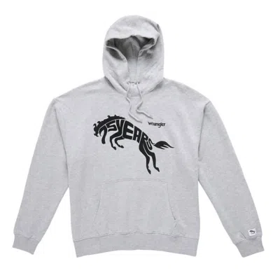 Wrangler Men's 75th Anniversary Hoodie In Mid Grey Heather