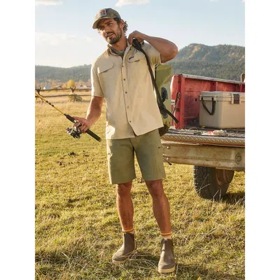 Wrangler Men's All Terrain Cargo Short In Dusty Olive In Green