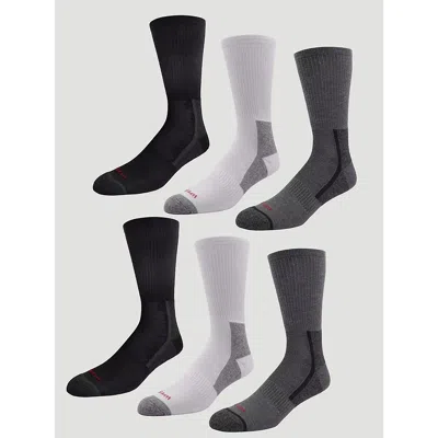 Wrangler Men's Athletic Crew Sock (6-pack) In Multi