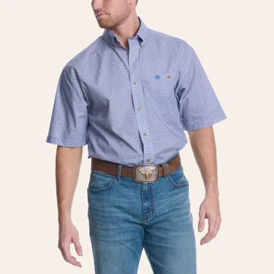 Wrangler Men's Blue Geo Print Shirt