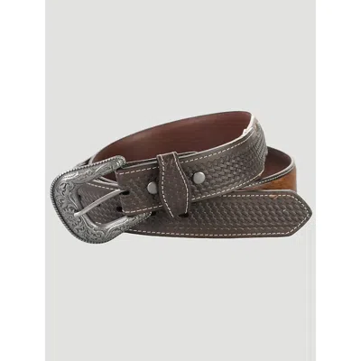 Wrangler Men's Calf Hair Belt In Brown