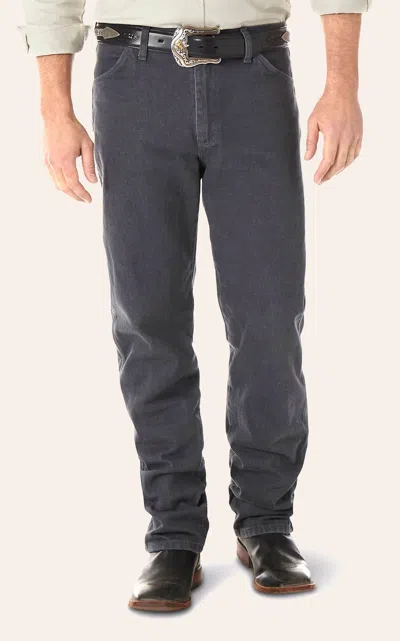 Wrangler Men's Charcoal Cowboy Cut Original Fit Jeans In Blue