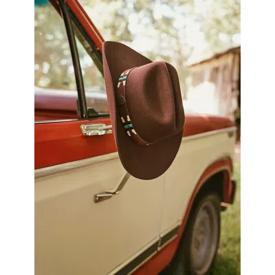 Wrangler Men's Classic Cattleman's Crease Cowboy Hat In Dark Brown