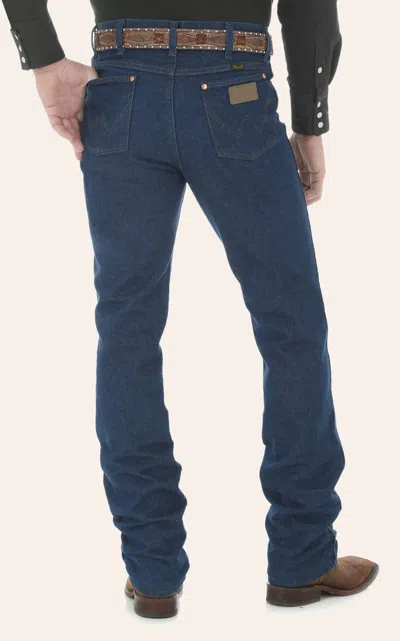 Wrangler Men's Cowboy Cut Prewashed Slim Fit Straight Leg Jean In Blue